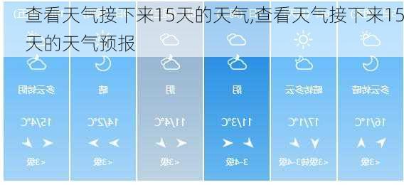 查看天气接下来15天的天气,查看天气接下来15天的天气预报-第2张图片-九五旅游网