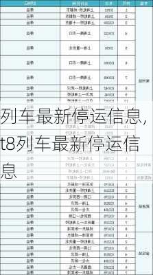 列车最新停运信息,t8列车最新停运信息-第3张图片-九五旅游网