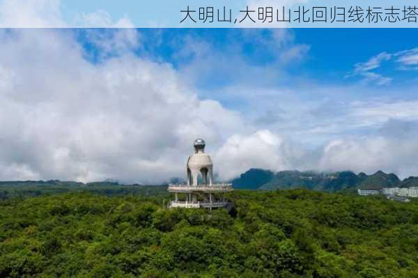 大明山,大明山北回归线标志塔