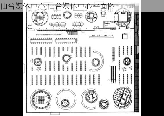 仙台媒体中心,仙台媒体中心平面图-第3张图片-九五旅游网