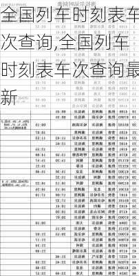 全国列车时刻表车次查询,全国列车时刻表车次查询最新-第2张图片-九五旅游网