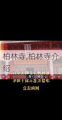 柏林寺,柏林寺介绍-第2张图片-九五旅游网