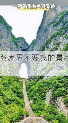 张家界不要钱的景点,