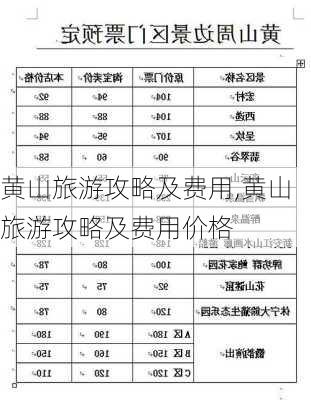 黄山旅游攻略及费用,黄山旅游攻略及费用价格-第2张图片-九五旅游网