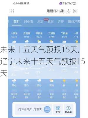 未来十五天气预报15天,辽宁未来十五天气预报15天-第2张图片-九五旅游网