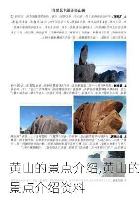 黄山的景点介绍,黄山的景点介绍资料-第3张图片-九五旅游网