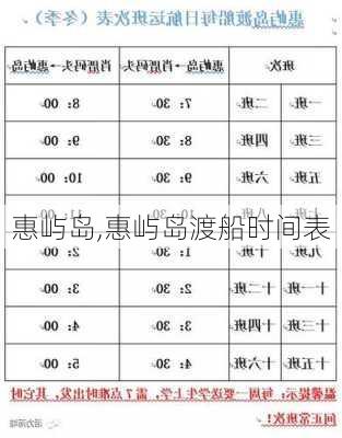 惠屿岛,惠屿岛渡船时间表-第1张图片-九五旅游网