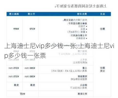 上海迪士尼vip多少钱一张,上海迪士尼vip多少钱一张票-第1张图片-九五旅游网