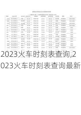 2023火车时刻表查询,2023火车时刻表查询最新-第3张图片-九五旅游网