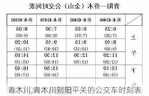 青木川,青木川到阳平关的公交车时刻表-第1张图片-九五旅游网