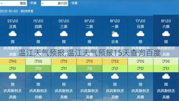 温江天气预报,温江天气预报15天查询百度-第1张图片-九五旅游网