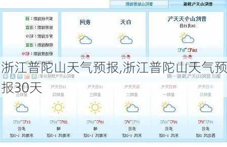 浙江普陀山天气预报,浙江普陀山天气预报30天-第3张图片-九五旅游网