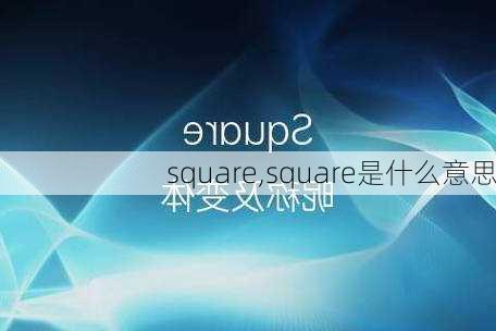 square,square是什么意思