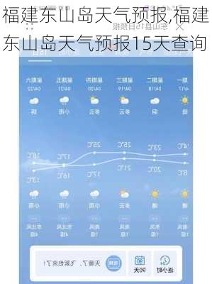 福建东山岛天气预报,福建东山岛天气预报15天查询-第2张图片-九五旅游网