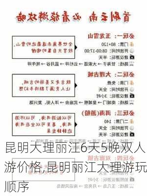 昆明大理丽江6天5晚双人游价格,昆明丽江大理游玩顺序-第2张图片-九五旅游网