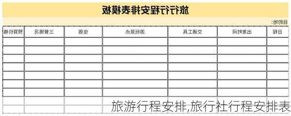 旅游行程安排,旅行社行程安排表-第2张图片-九五旅游网