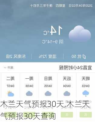 木兰天气预报30天,木兰天气预报30天查询-第2张图片-九五旅游网