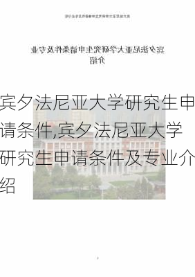 宾夕法尼亚大学研究生申请条件,宾夕法尼亚大学研究生申请条件及专业介绍